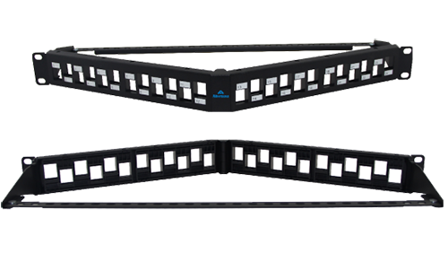 ABS Patch panel 24 port unShield NO Keystone Jack 19