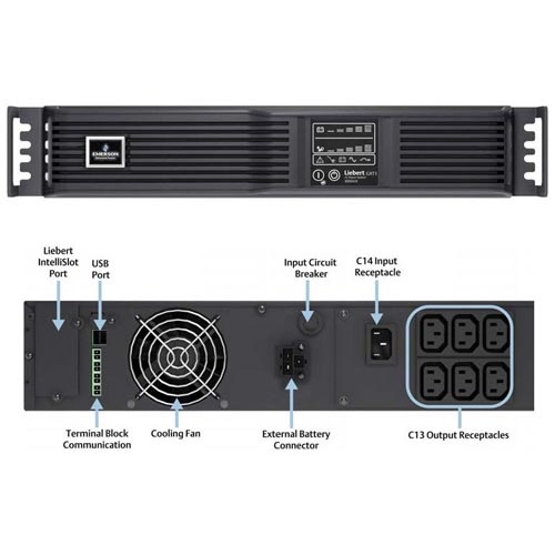 EMERSON UPS ON-LINE RACK SERVER GXT3-3000RT-230