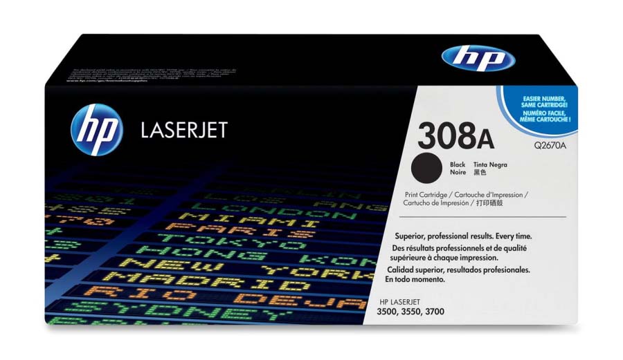 Mực in HP 308A Black Laserjet Toner Cartridge (Q2670A)