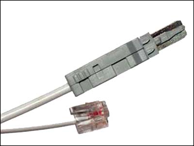 Tool test phiến đấu dây điện thoại, 2-pole test cable, 6P2C