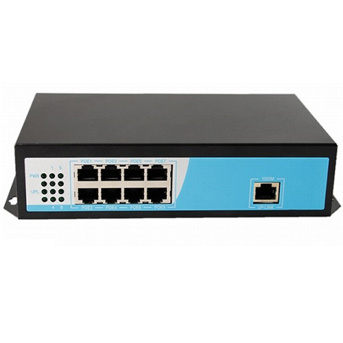 Switch cấp nguồn PoE 8 Port NetOne NO-ATG-81F 1000M