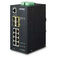 Planet IGS-12040MT Industrial 8-Port 10/100/1000T + 4-Port 100/1000X SFP Managed Switch